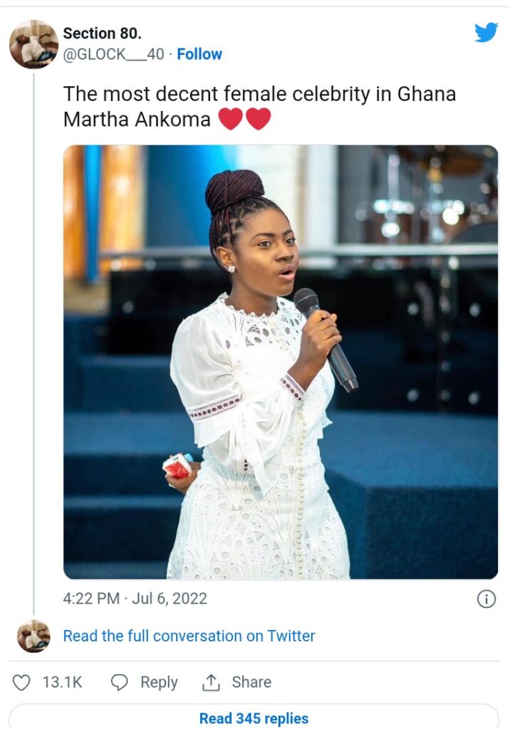 "She is very decent woman" - Netizens praise Martha Ankomah