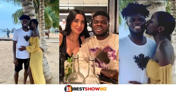 See photos of the beautiful lady Thomas Partey dumped for a white woman