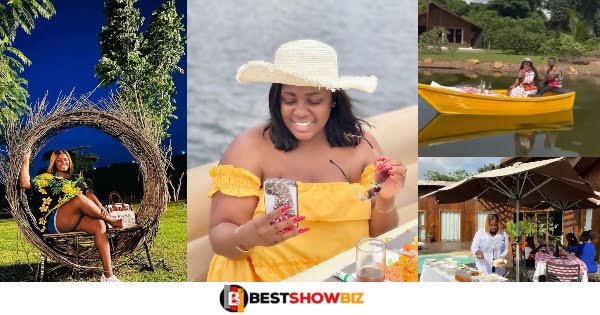 Tracey Boakye Takes Her Beautiful Kids On Vacation To Luxurious Beach House