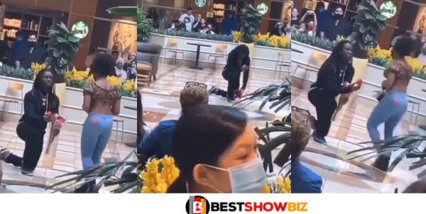 (Video) Another Public Marriage Proposal Goes Wrong - See What Happened