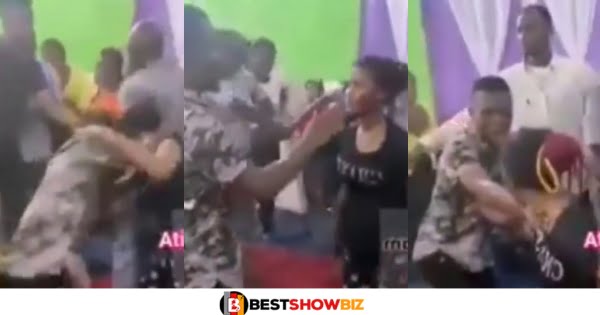 (Video) Lady Fights Pastor During Deliverance In Church