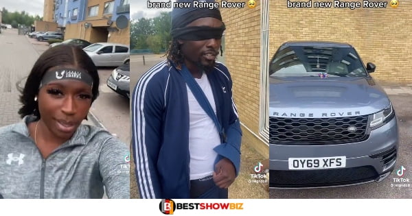 (Video) Man in shock as his girlfriend surprises him with a brand new Range Rover
