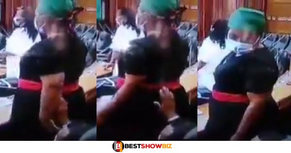 Video Of An MP pressing Nyᾶsh in parliament Stis Online