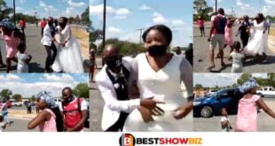 (Video) Side Chick Teams Up With Baby Mama And Attacks Boyfriend's Bride At Their Wedding
