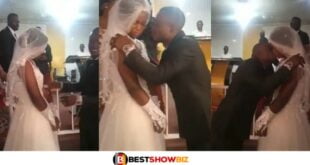 Watch Video As Bride Refuses To Kiss Groom During Wedding In Church