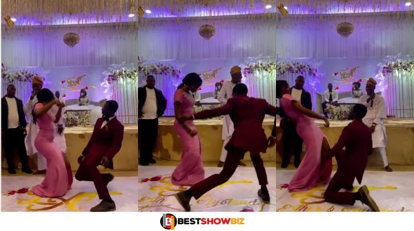 Bridesmaid and Groomsman takes all the attention after they Showed Off Crazy Dance Moves at a Wedding (video)