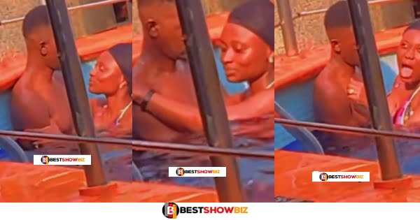 Young Couple Spotted chopping In A Swimming Pool (video)