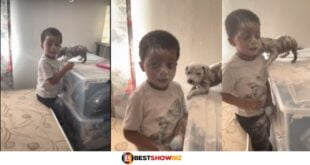 See what this little boy did to his mother that made him go viral online (video)