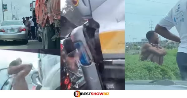 "How am I going to pay for this?"- Articulator truck driver cries and screams in pain after smashing his car into an expensive SUV
