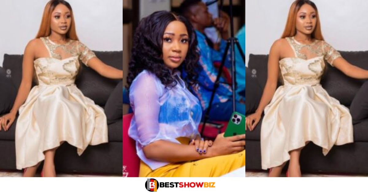 Akuapem Poloo Never Disappoints As She Shows Up for Interview Showing Off Her Small 'Bl3st' (Video)