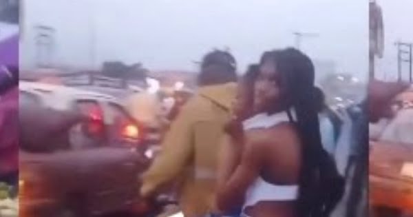 (Video) Man Rains Cὺrsẽs On Two Ladies For The Dressing Indecent In Town