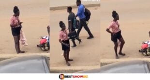 University girl goes crazy on the streets after eating ' wee toffee' (watch video)