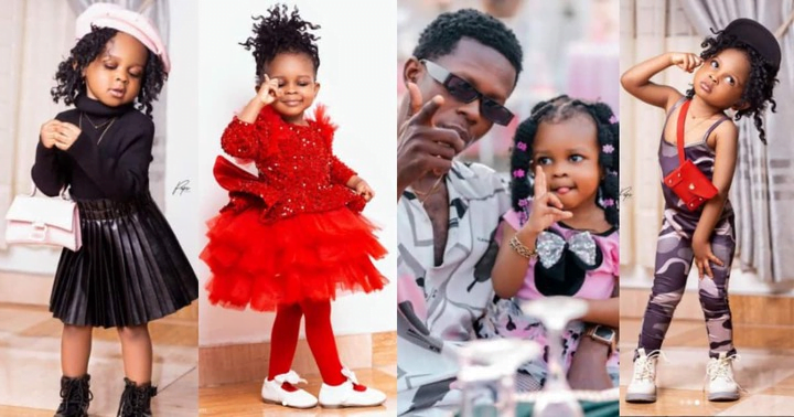 Here Are Some Photos of the Beautiful Daughters of Fella Makafui, Kelvin boy and Strong man.