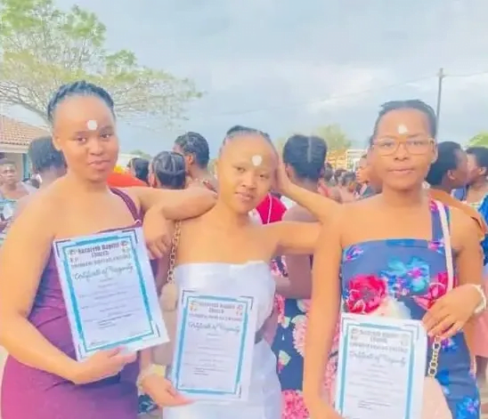 Pastor gives certificates of virginity to young ladies in his church after passing a virginity test.