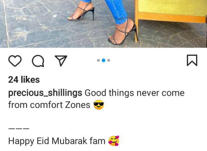 See stunning Photos Of Actress Precious Shillings as she wishes Muslims a happy Eid.