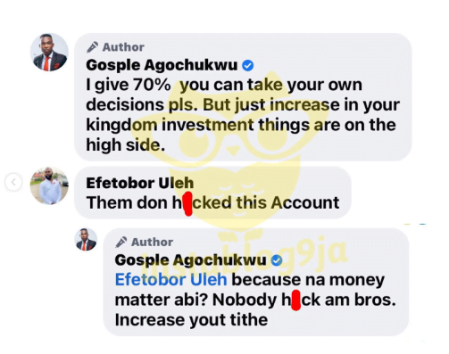 "Things are increasing so increase the tithe, the 10% is not enough"- Pastor tells Christians