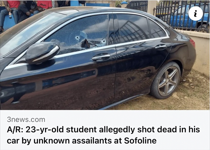See how netizens reacted to the death of 23 years old boy who was shot in his Benz