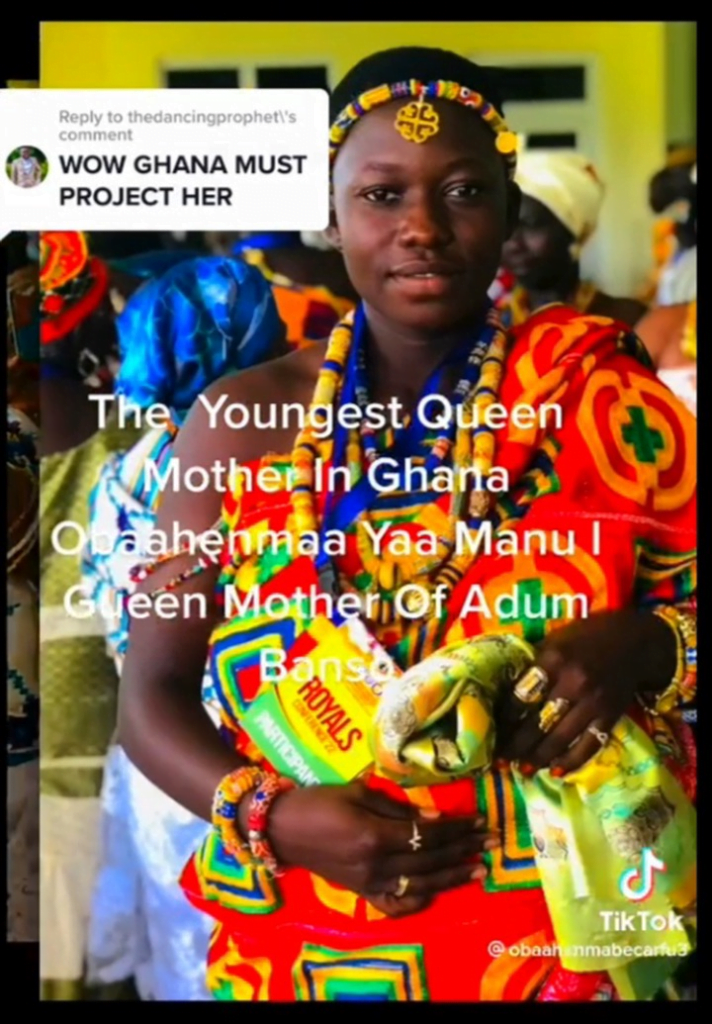 Meet The Youngest and Beautiful Queen Mother In Ghana (Video)
