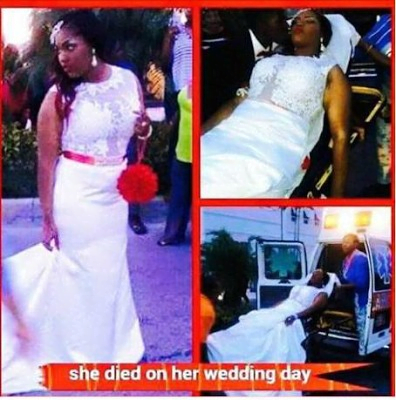 Tears Flow As Beautiful Bride Dies On Her Way to Her Wedding