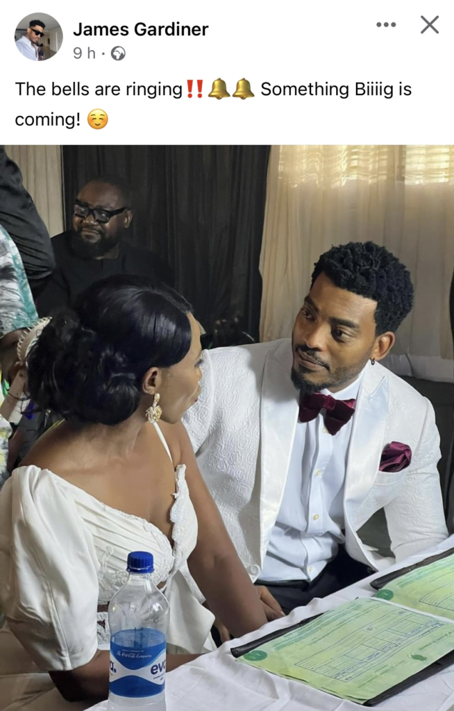 Actor James Gardiner set to get married after sharing wedding photos of his new bride (see photos)