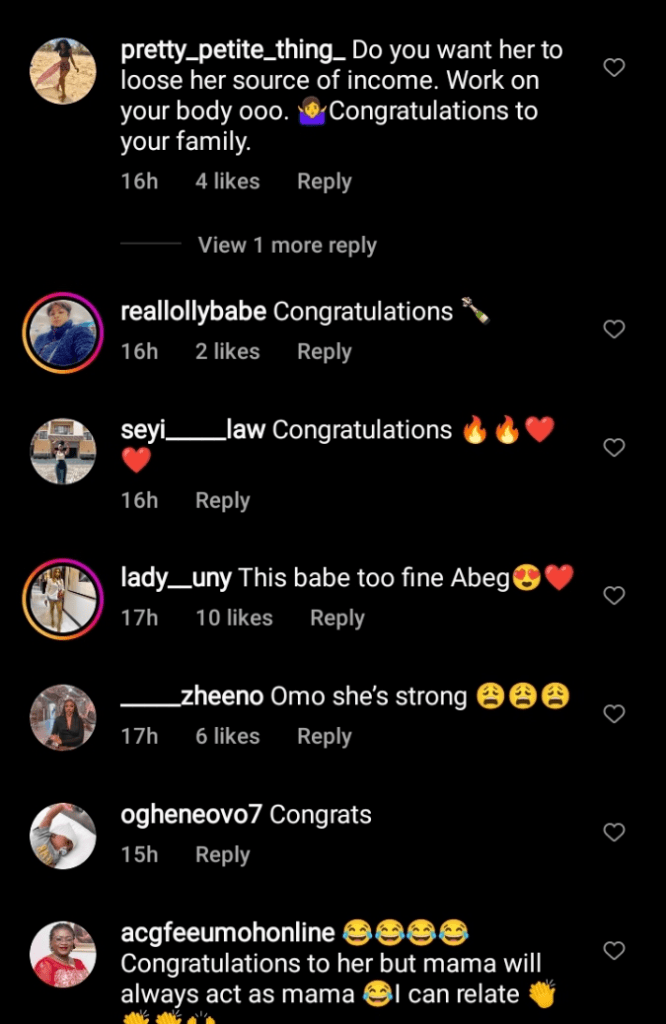 “Start working on yourself now” – Regina Daniels’ mother advises her in a new video just after giving birth to 2nd child
