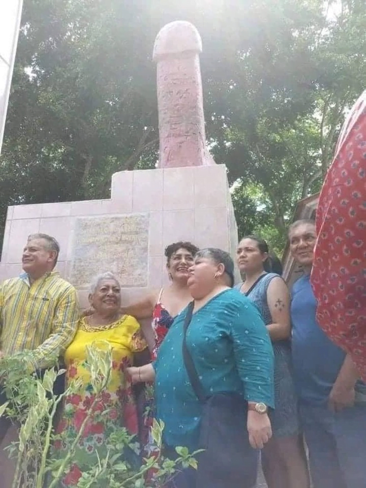See Photos As Family Grants Grandma's Dying Wish For A Giant D*ck On Her Grave