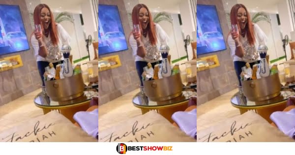 Jackie Appiah shows her expensive living room again in a new photo