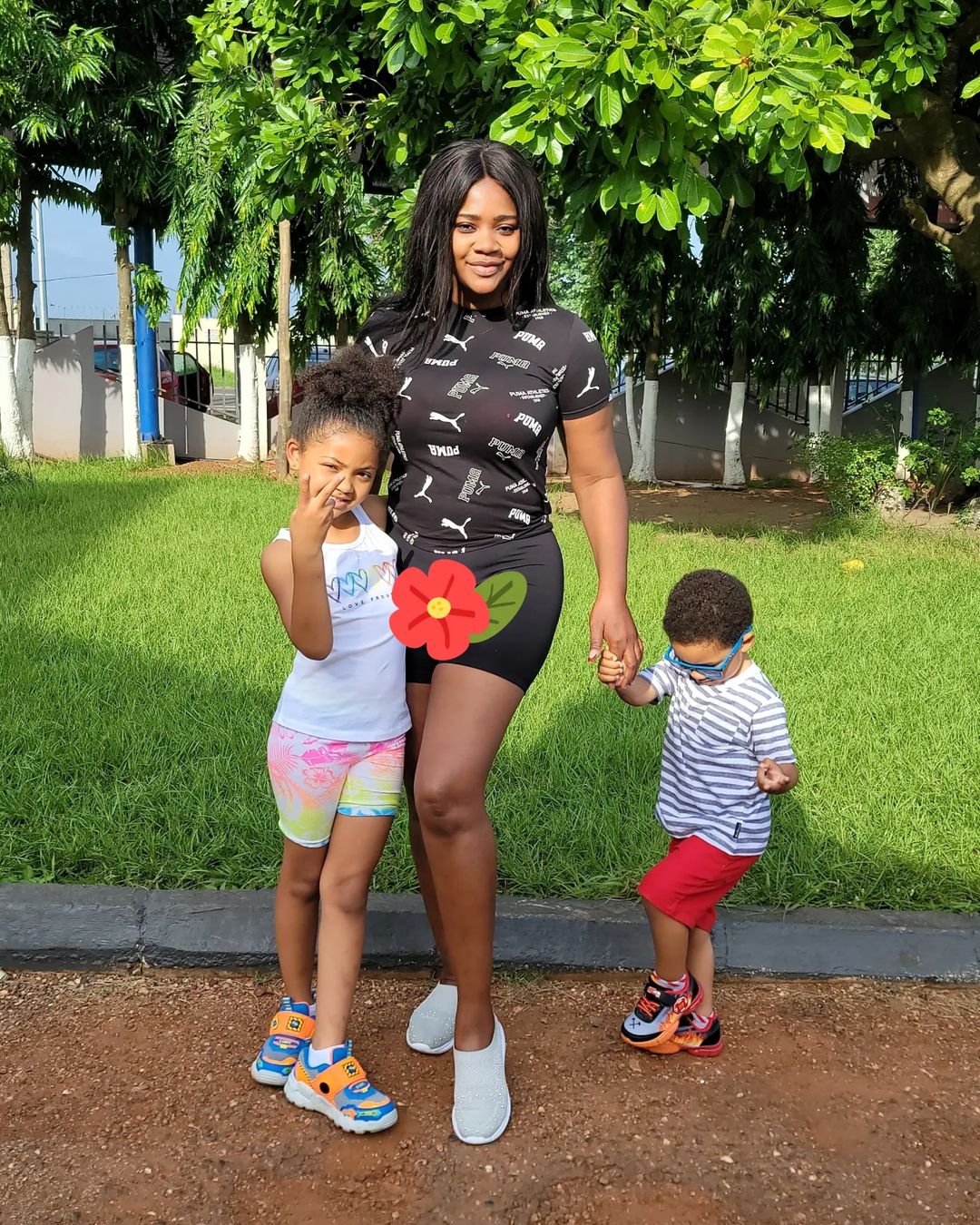 Kafui Danku Flaunts Her Beautiful 'Obroni' Daughter and Tall Son In New Adorable Photos
