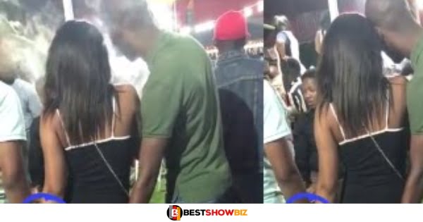 Man caught on camera f!ngering the girl of his best friend in public (watch video)
