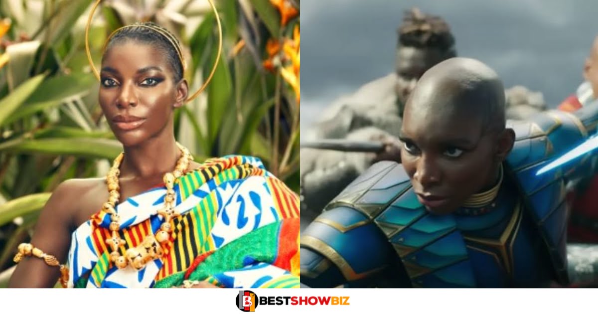 See details of the Ghanaian actress who was featured in the upcoming black panther movie (video)