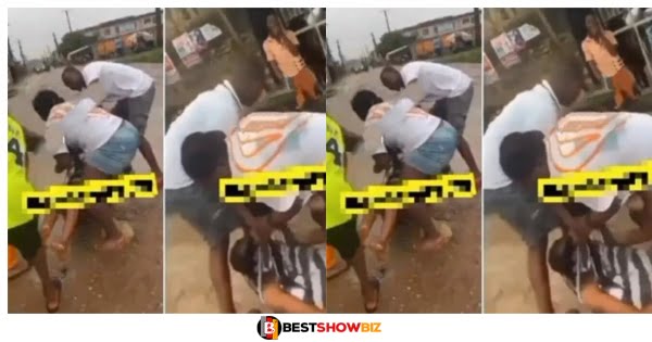 Lady beats her best friend for sleeping with her boyfriend whom she had made marriage plans with (video)