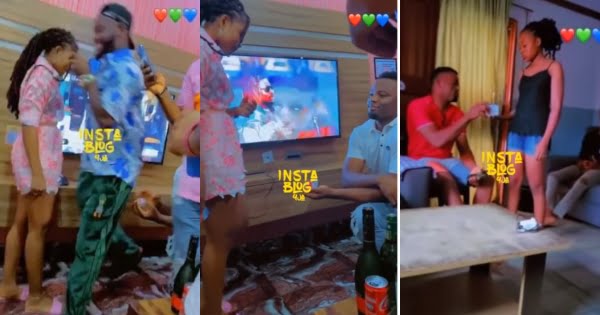 Lady accepts a public proposal from her boyfriend and returns his ring to him in private to avoid embarrassment (video)