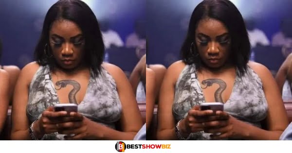 Massive Reactions As A Slay Queen Tattoos a Dangerous "Snake" on Her Chest - Photos