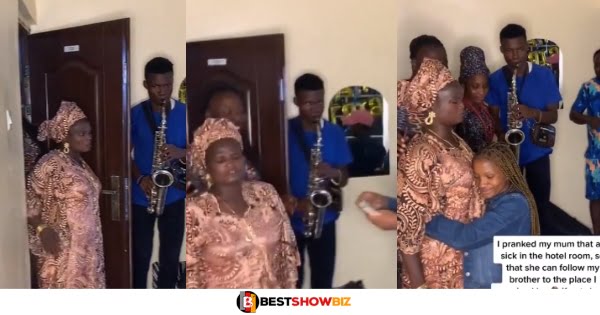 African Moms hate surprises, see how this mother reacted after her daughters gave her a birthday surprise (video)
