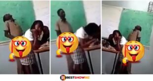 Watch video of SHS students grinding each other in class whiles their teacher watch (video)