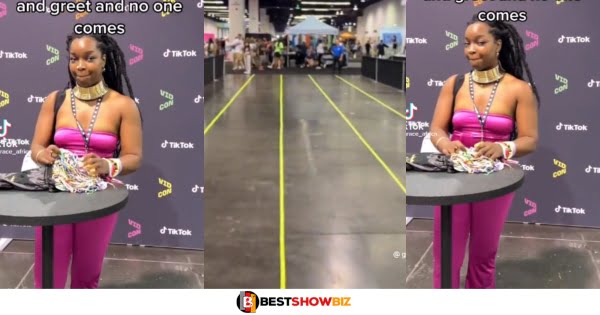 Beautiful TikTok celebrity with 1.3 million followers cries after organizing a meet and greet for her fans but no one showed up.