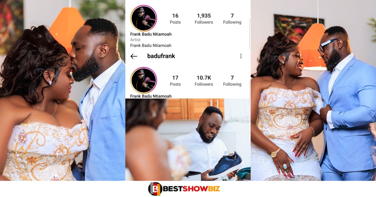 Tracey Boakye's husband gets thousands of followers on Instagram after she made the wedding announcement.