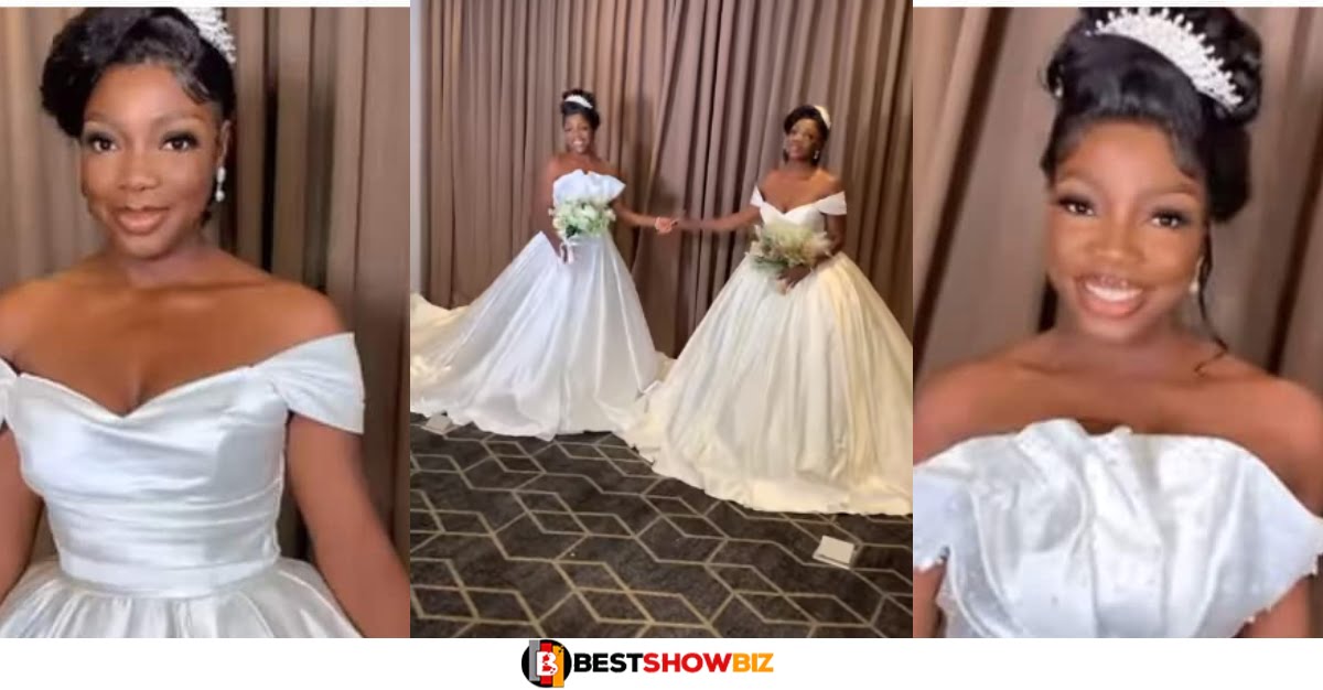 Beautiful Lookalike Twin Sisters Marry on the Same Day - Video Drops