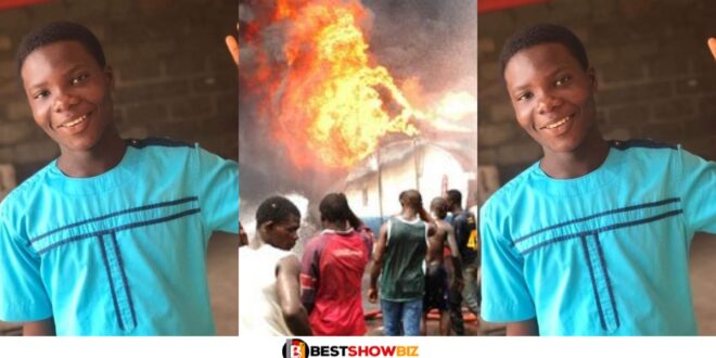 Massive Reactions As A 14yrs Old Boy Mysteriously Saves A Child's Life In Fire Outbreak; See How He Did It