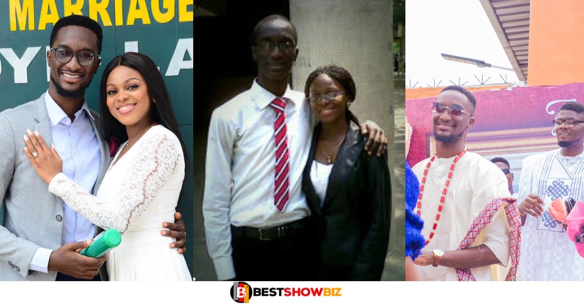 (Cute Photos) Man Finally Marries His Beautiful Girlfriend After Dating For 12 Years