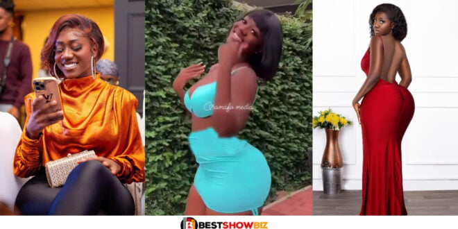 Full Package: Reactions As Hajia Bintu Displays Her Thick Thighs In A Short Skirt (Video)