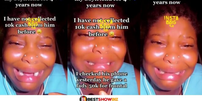 He Has Never Sent Me ₵200 Before – Lady In Tears After Her Boyfriend Sent ₵1,000 To Another Girl He’s Secretly Dating (Video)