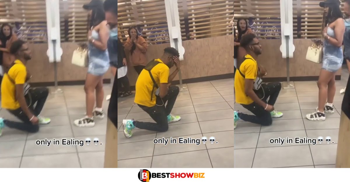 Here Is A Low-Cost Place - Lady Says And Rejects Boyfriends Proposal At McDonald's (Video)