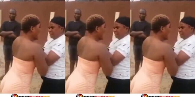 (Video) Two Slay Queens Fight Nᾶkẽt In Public Over A Man