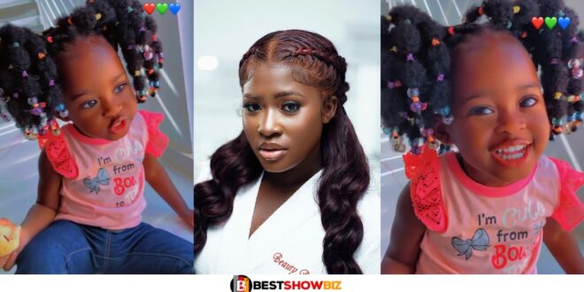 Fella Makafui's Daughter Flaunts Her Adorable Hair In New Videos