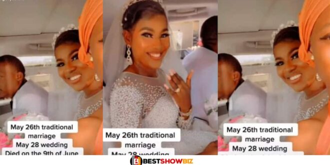 Tears Flow As Young Man Dies 12 Days after Getting Married to a Beautiful Lady, Video from His Wedding Pops Up