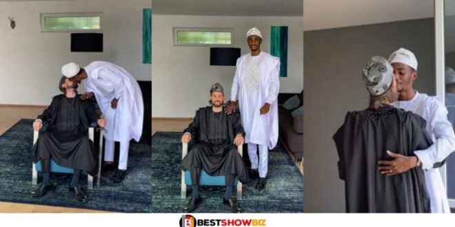 Tosin Idowu, a hairstylist from Nigeria, has married his German gay partner. (see photos and videos)