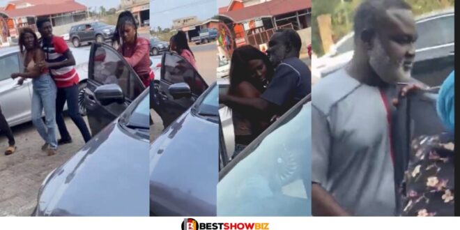 Two Ladies Fight Over ‘Sugar Daddy’ at a Restaurant in East Legon (video)
