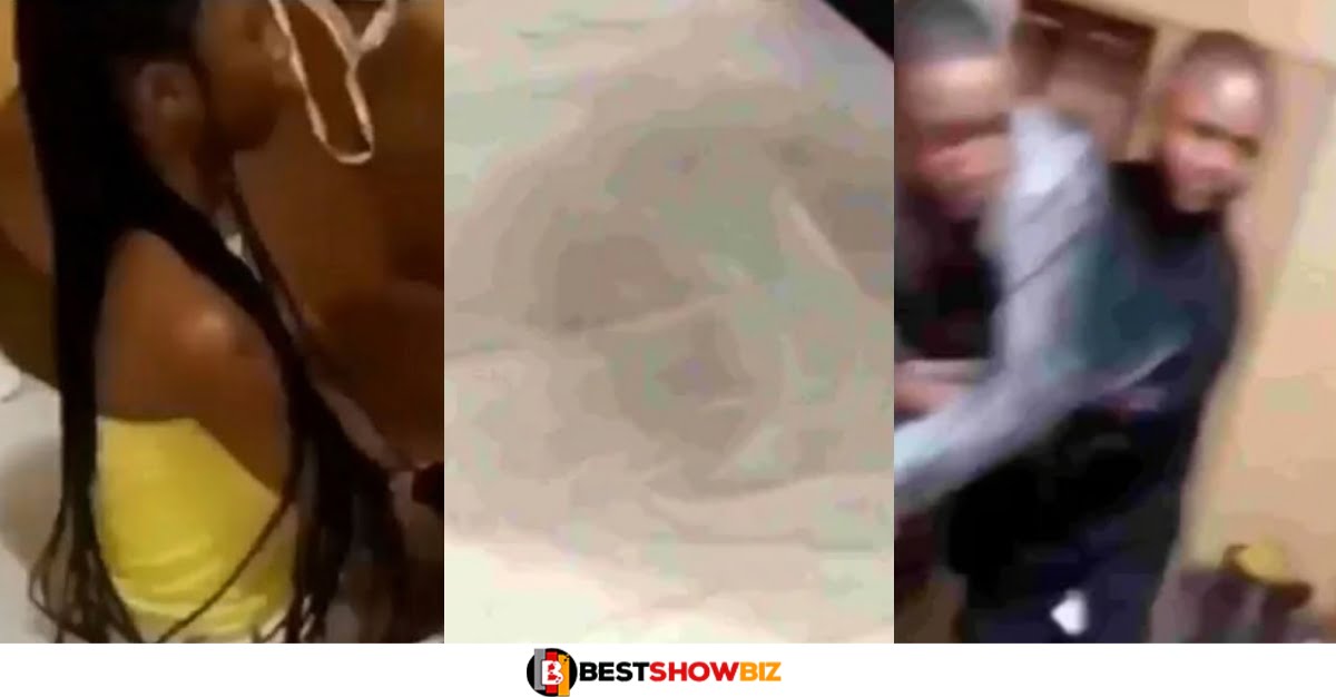 (Video) Angry Man Beats Up Slay Queen For Bedwetting After Sleeping Over