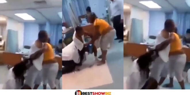 (Video) Side Chic And Main Chic Clashes And Fight In A Hospital Over Who Would Be Beside Their Sick Boyfriend